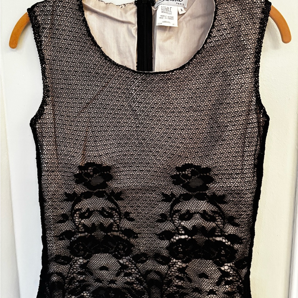 Sassia Paris Black Lace Top&Skirt